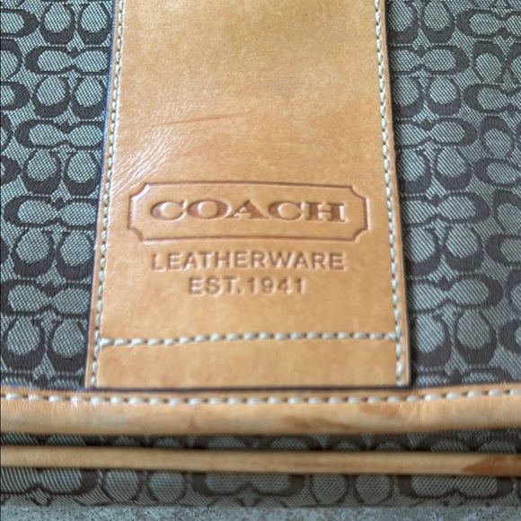 Coach Brown and Tan Laptop Bag with Adjustable Strap - Picture 2 of 9